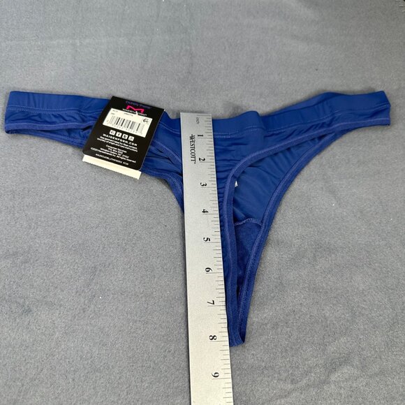 Maidenform Womens Size XL 8 Panty Thong Barely There Blue New - Picture 9 of 9